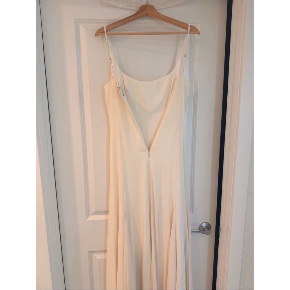 New Reformation Sirinda fior di latte Dress Elegant Ivory bridal dress, max gown - Picture 13 of 16